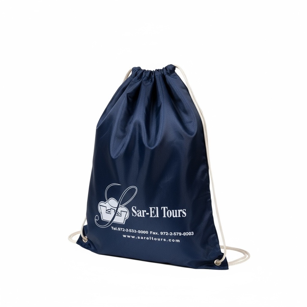 Navy Drawstring sport gym bag
